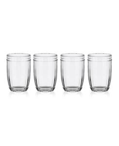 Набор из 4 бокалов для коктейлей хайбол объемом 12 унций с бусинами Fitz and Floyd, Clear