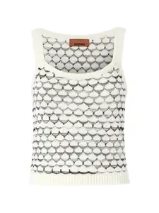 Ажурный топ Missoni, белый