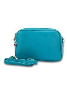 Кожаная сумка через плечо Florence bag бирюзового цвета примерно 22 см Florence