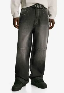 Очень свободные джинсы свободного кроя Bershka, Black