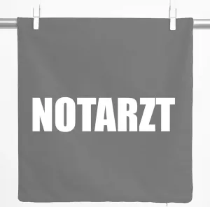 Декоративная наволочка Huuraa с надписью Врач скорой помощи, подарочная, 40x40 см, стального серого цвета, хлопковая, украшение для врача скорой помощи Hellweg Druckerei