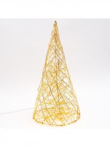 Marelida Светодиодный 3D-конус из проволоки золотистого цвета - Высота: 70 см