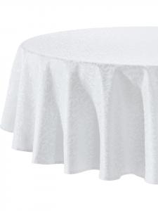 Erwin Müller Жаккардовая скатерть из смесовой хлопчатобумажной ткани цвета «хамм» белого цвета