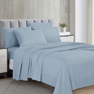 Комплект ультрамягких простыней из микрофибры Swift Home с дополнительными наволочками, цвет Blue Fog