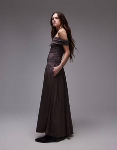 Платье-бандо мидакси Nia tammy в обтяжку из соболя