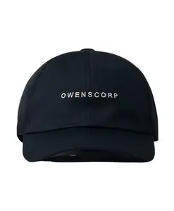 Бейсболка из хлопковой саржи с логотипом Rick Owens, черный