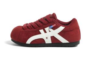 HUANQIU Женские скейтборд-кроссовки низкие Coverage Abrasion Resistant Lightweight бордовые