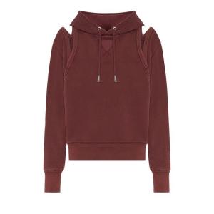 Худи Jean Paul Gaultier French Terry Cut Out Hoodie, Burgundy