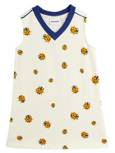 Повседневное платье regular fit 2525010911 Mini Rodini, белый