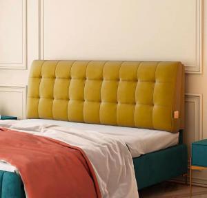 MGEMJMJ Подушка для изголовья из флиса прямоугольная накладка поддержки валик спинка для кровати дивана Yellow