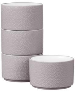 Набор из 4 мини-боулов Colortex Stone Stax Noritake, серо-коричневый