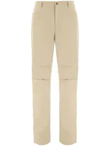 Укороченные брюки с нашивкой-логотипом Ferragamo, нейтральный