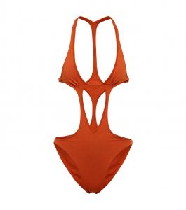 Боди с вырезом Rick Owens, оранжевый