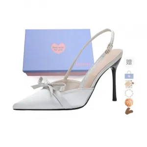 Xingdiman Женские туфли на высоком каблуке серебристые с высотой каблука 9 см [подарочный набор], цвет Silver 9 Cm[Gift Box Set]