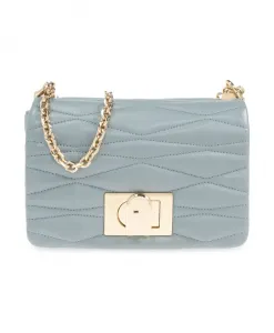 Сумка через плечо, маленькая, 1927 год. Furla, синий