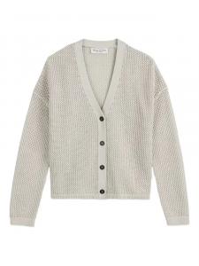 Marc O'Polo кардиган в рубчик, серый
