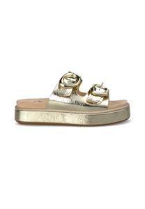 Мюли на каблуке Alma Blue, золотой