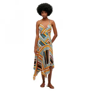 Платье Superdry Premium Hanky short, разноцветный