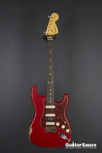 Fender Custom Shop Лимитированная серия 67 HSS Stratocaster Relic Стареющий Dakota Red 2024 (Код 1755NG)