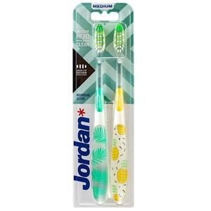Зубная щетка индивидуальной очистки среднего размера, 2 шт. Jordan