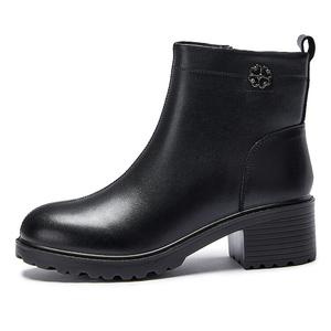 Ботинки Martin женские черный Laorentou