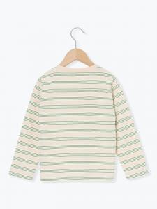 Полосатая футболка с длинными рукавами и нашивкой Samansa Mos2 Lagom, цвет Beige