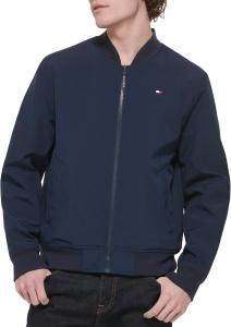 Легкая мужская куртка-бомбер Tommy Hilfiger Varsity Rib Knit, Midnight/Navy