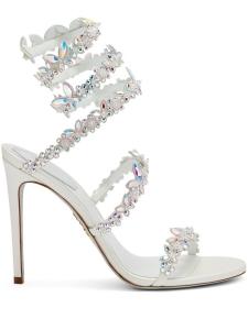 Сандалии René Caovilla 105 мм Cleo, белый