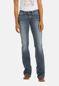 Джинсы средней посадки с декоративной строчкой, расклешенные книзу Ariat, Rainstorm