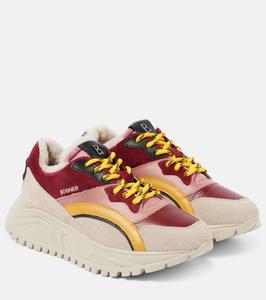 Кроссовки Malaga 21 из замши с подкладкой из овчины Bogner, Sand Yellow