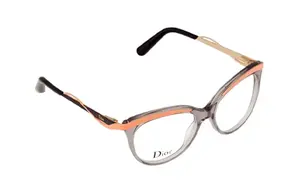 Ацетатная оправа для очков нестандартной формы женская серая DIOR