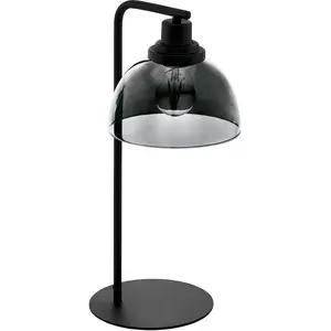 Настольная лампа BELESER E27 Eglo, черный/прозрачный