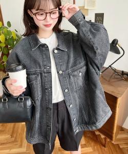 Джинсовая куртка оверсайз из плотной джинсовой ткани и плотного твила/Большие джинсы G Moment+, цвет Black And Other Colors