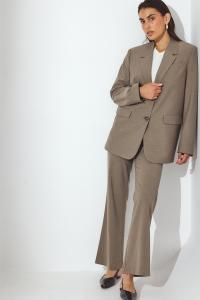 Брюки NA-KD MID WAIST SOFT FLARE, Brown