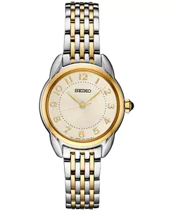Женские часы Essentials Two-Tone с браслетом из нержавеющей стали, 29 мм Seiko