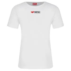 Футболка стандартного кроя Diesel, белый
