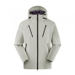 Пуховая куртка унисекс с капюшоном, утепленная Mizuno, серый