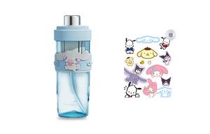 Летняя бутылка для воды большая вместимость стильный дизайн 600мл690мл Sanrio, Cinnamoroll+Sticker