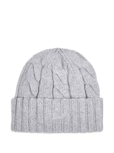 Шапка бини фактурной вязки Mc2 Saint Barth, серый