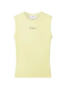 Трикотажная майка с круглым вырезом Axel Arigato, желтый