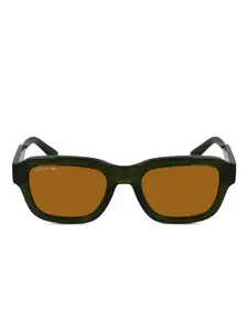 Солнцезащитные очки в квадратной оправе Lacoste, зеленый