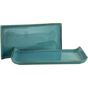 Сервировочная тарелка Nature Collection, сервировочный набор, 33x16,5 см Creatable, Aquablau