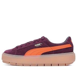 Кроссовки suede platform trace 'winetasting flame' Puma, красный