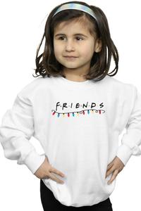 Толстовка с рождественскими огнями Friends, белый