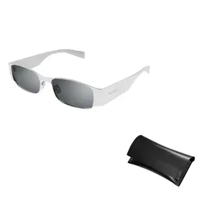 Прямоугольные солнцезащитные очки унисекс gray SAINT LAURENT