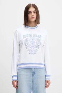 Хлопковая толстовка Guess Jeans, белый