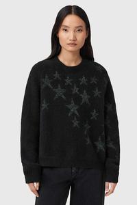 Свитер из смесовой шерсти Allsaints, черный