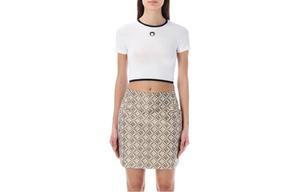 Футболка классическая женская белая Marine Serre