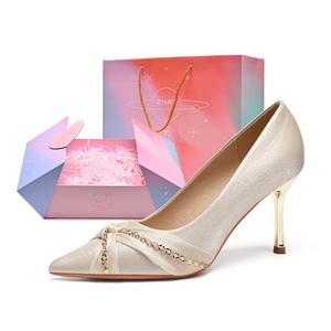 ZHR Тонкие каблуки на шпильке 8,5 см для женщин - нюд, цвет Nude