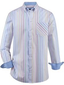 Повседневная рубашка BABISTA Regular fit Button Up Shirt Florenziro, синий